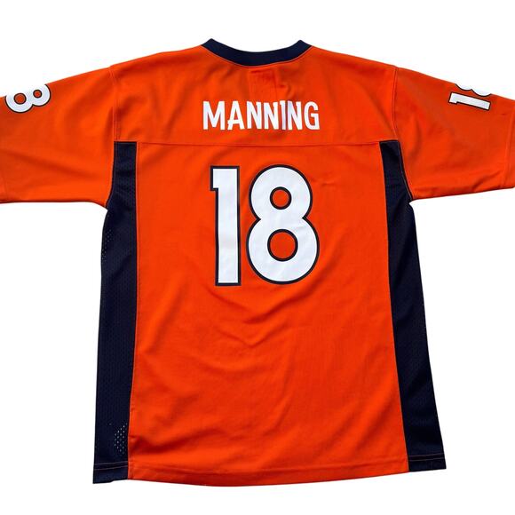 Youth Denver Broncos NFL Team Apparel PEYTON MANNING #18 Jersey LARGE (14-16) - Picture 1 of 8